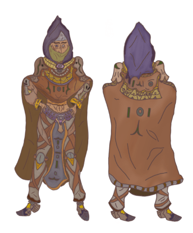 Character Frontal and Turn Around Perspective