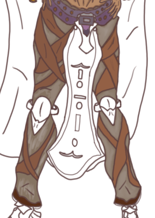 Monster Hunter Legs in process texture