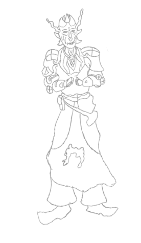 Monster Priest Digital Sketch