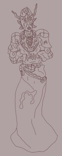 Mutant Priest Line art Finished