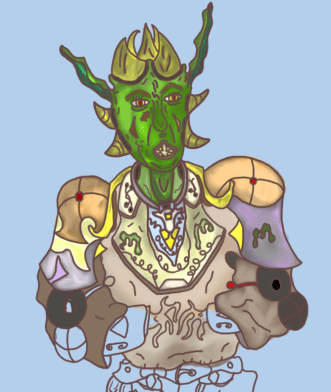 Mutant Priest Upper Body process