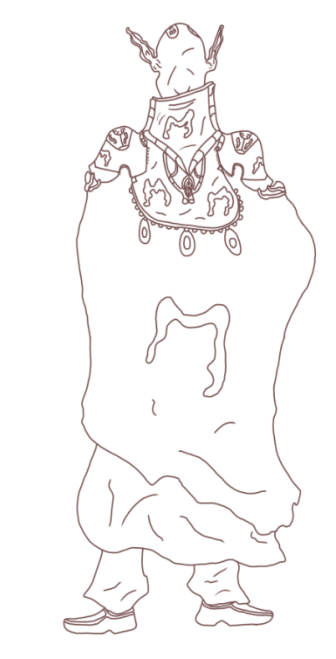 Vampire Turn Around with Line Art